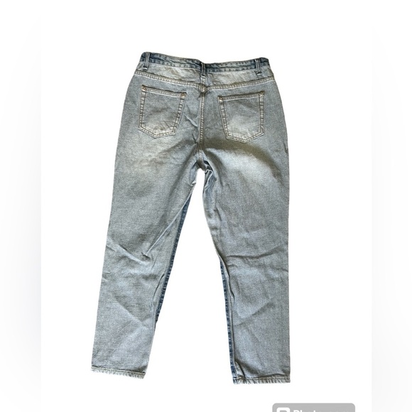 5/$25 Nasty Gal Collection two-toned high waisted jeans size 8 - Picture 4 of 10